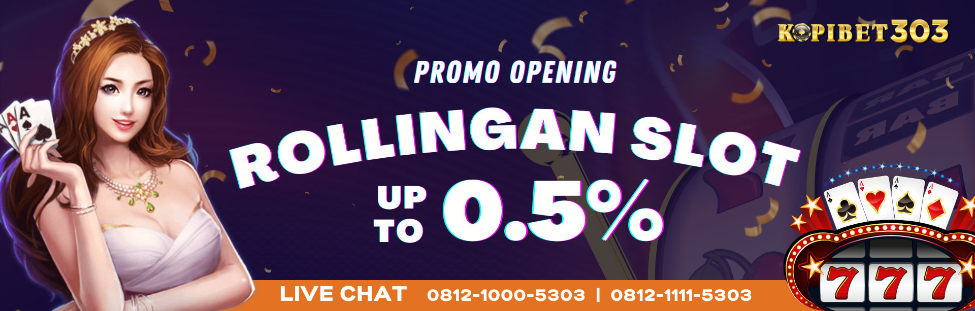 BONUS ROLLINGAN SLOT 0.5%